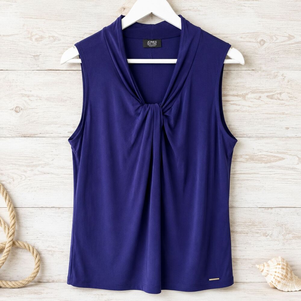 NWT Jones New York Signature Knot Front Top M